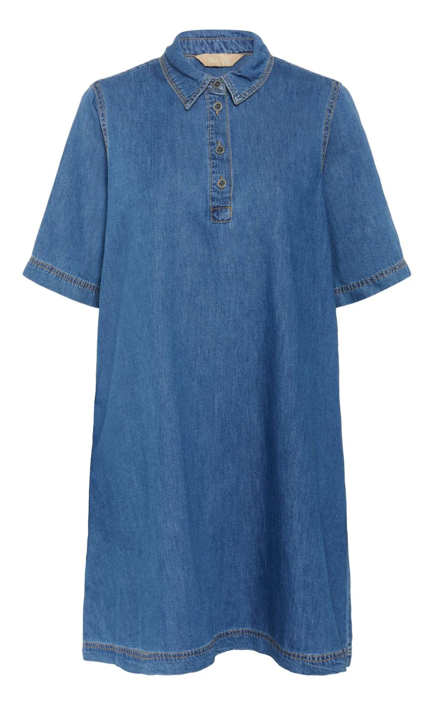 Culture Kjole - Winnie Arpa - Dark Blue Wash - Image 2