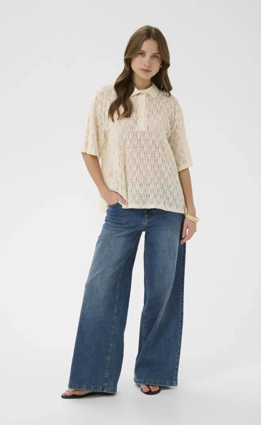 Culture T-Shirt - Kine Lace - Whitecap - Image 2