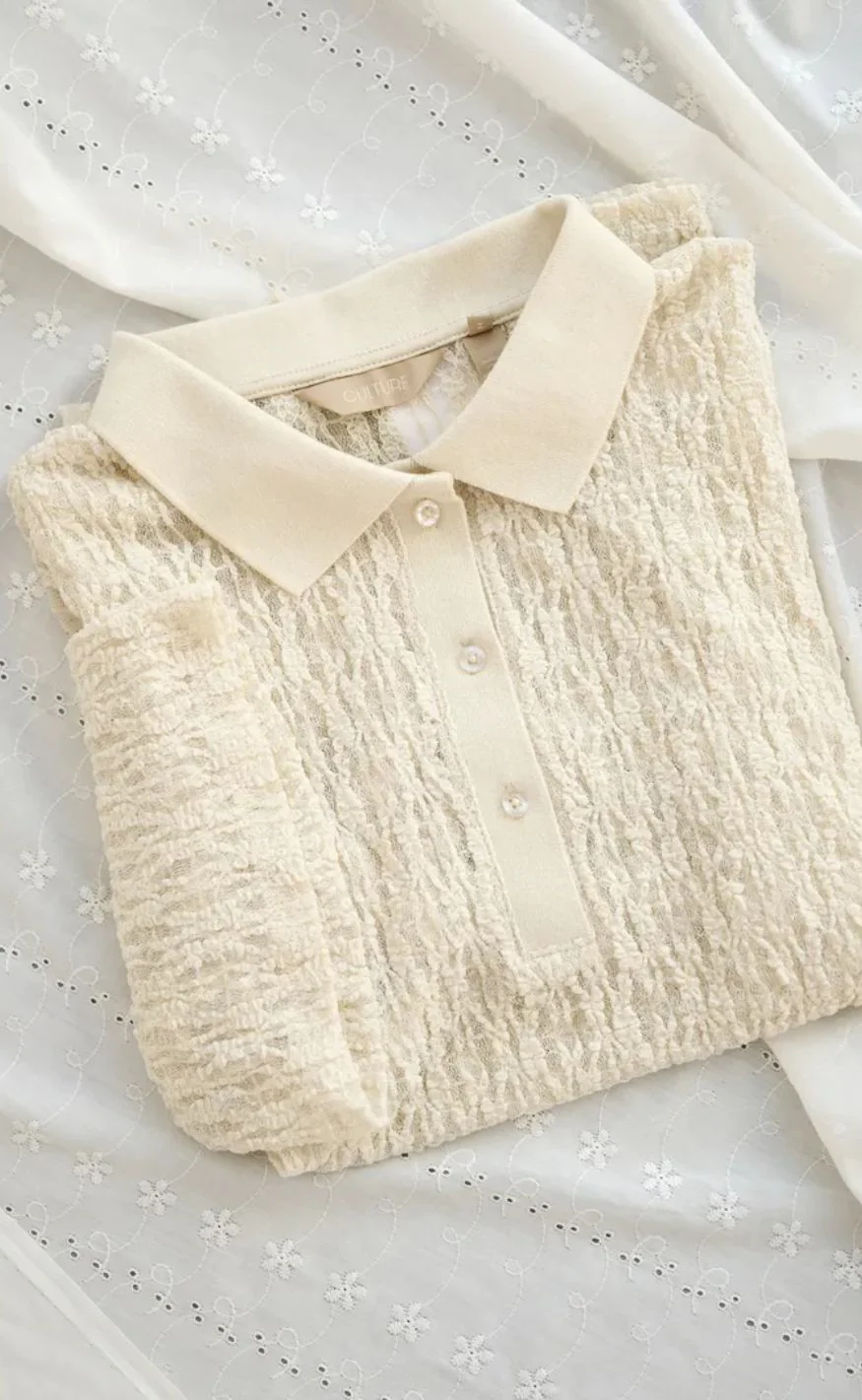 Culture T-Shirt - Kine Lace - Whitecap - Image 4