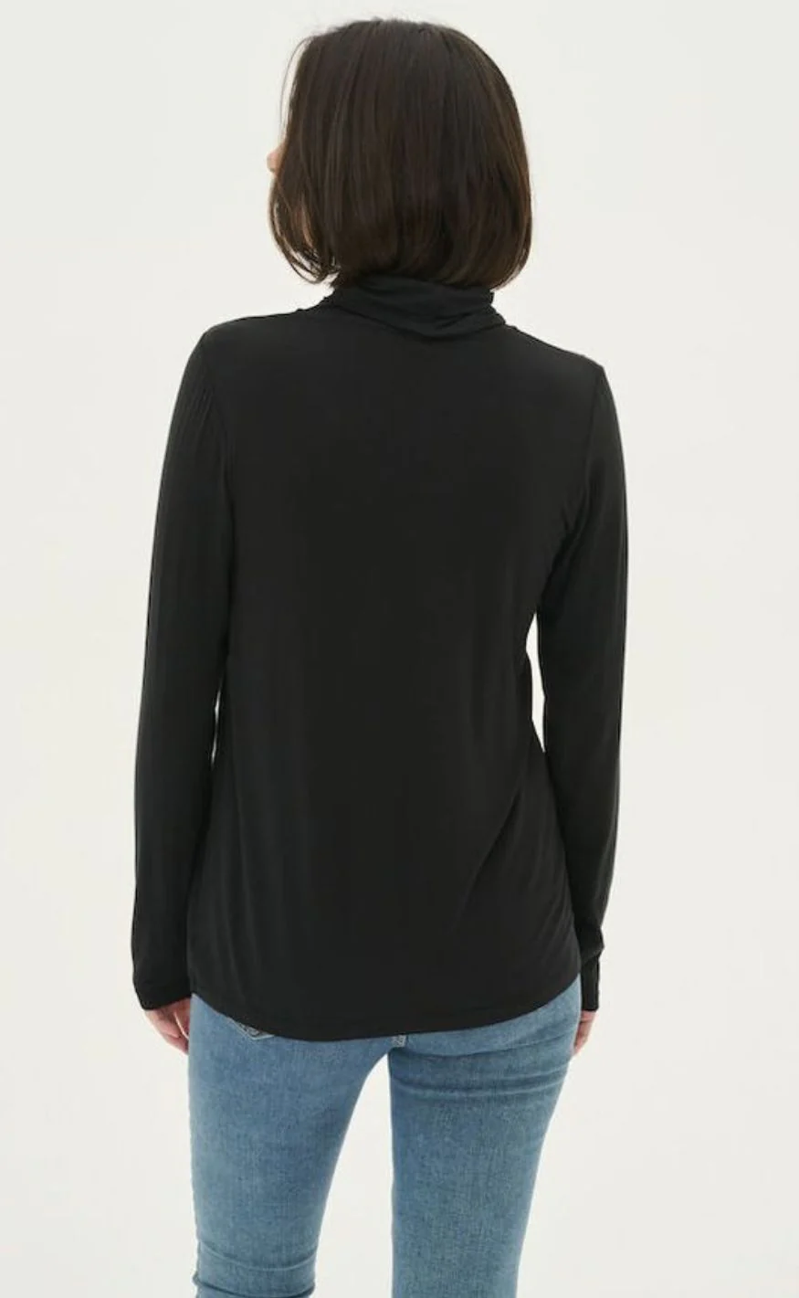 Culture Bluse - Poppy Rollneck - Black - Image 7