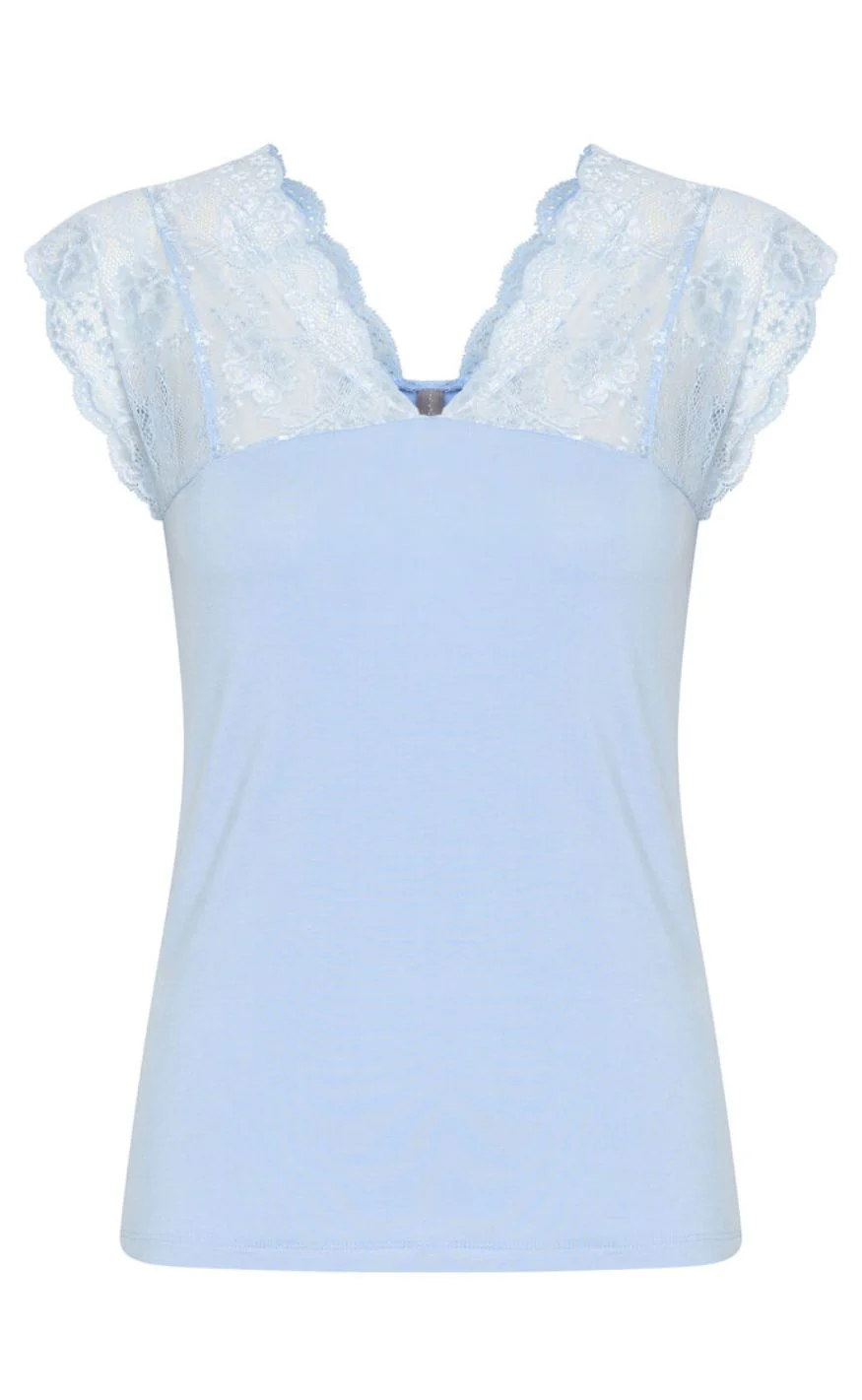 Culture Top - Poppy Lace - Cashmere Blue