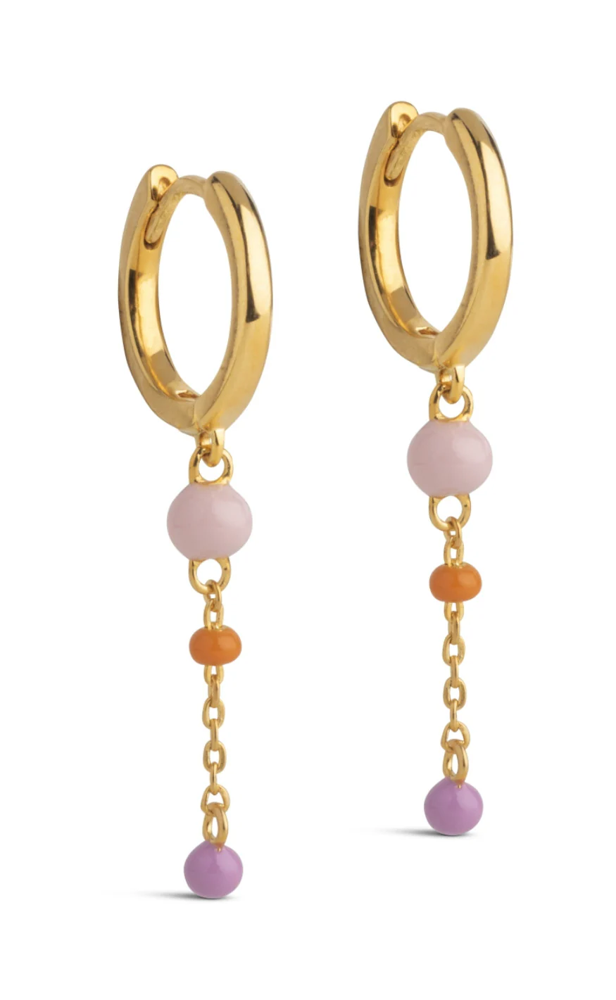 ENAMEL Copenhagen Øreringe - Lola Bold Hoops - Blush