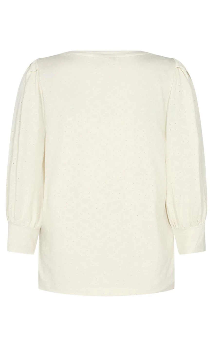 Freequent Bluse - Blond - Off. White - Image 2