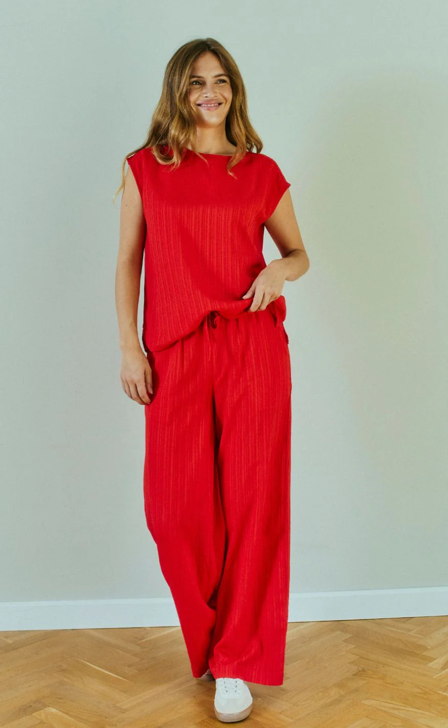 Freequent Bluse - Grsvalse - True Red - Image 4