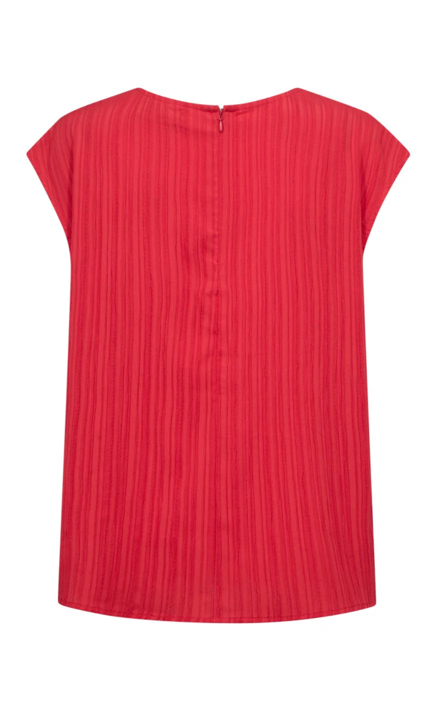 Freequent Bluse - Grsvalse - True Red - Image 5