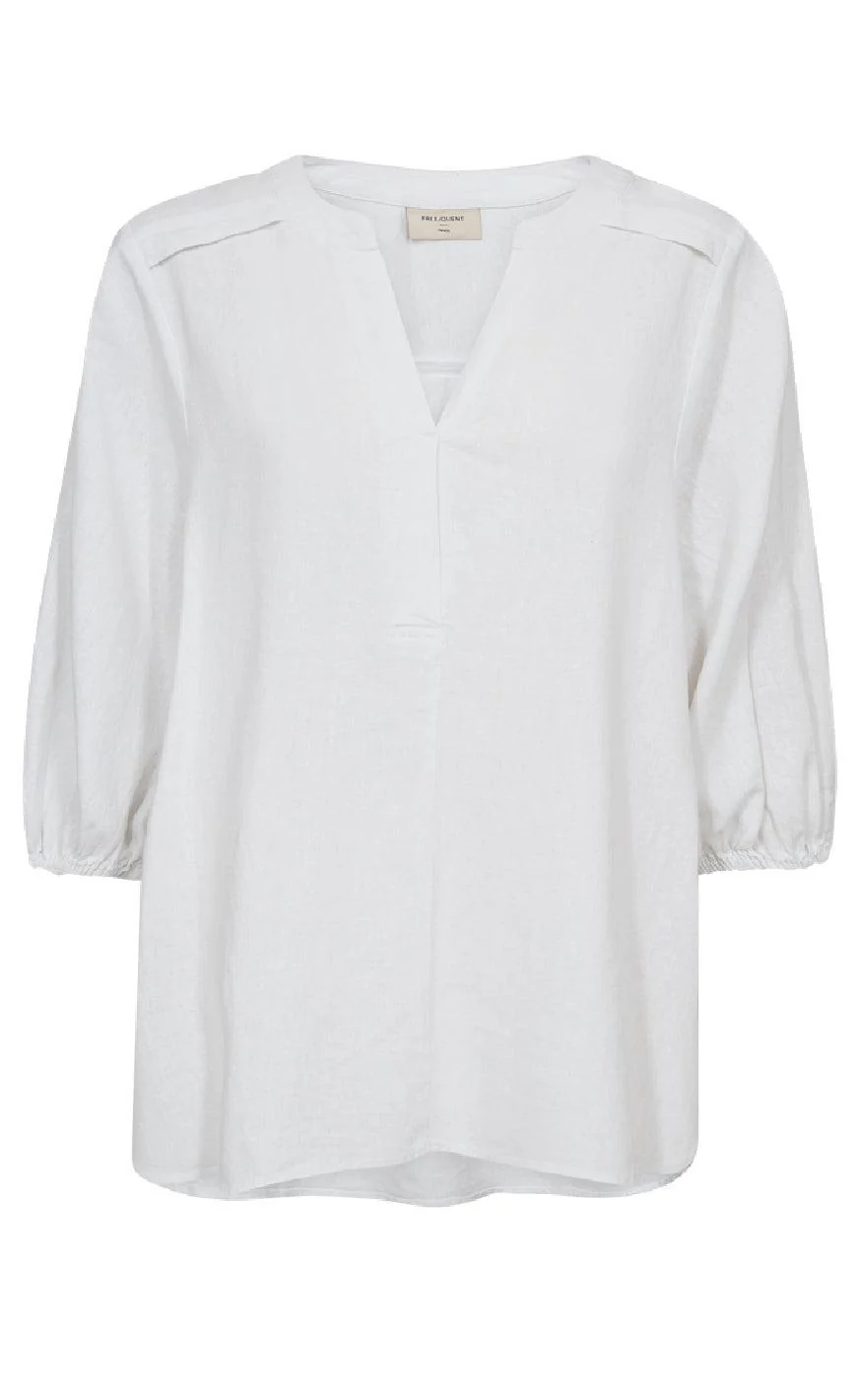 Freequent Bluse - Lava 204290 - Brilliant White