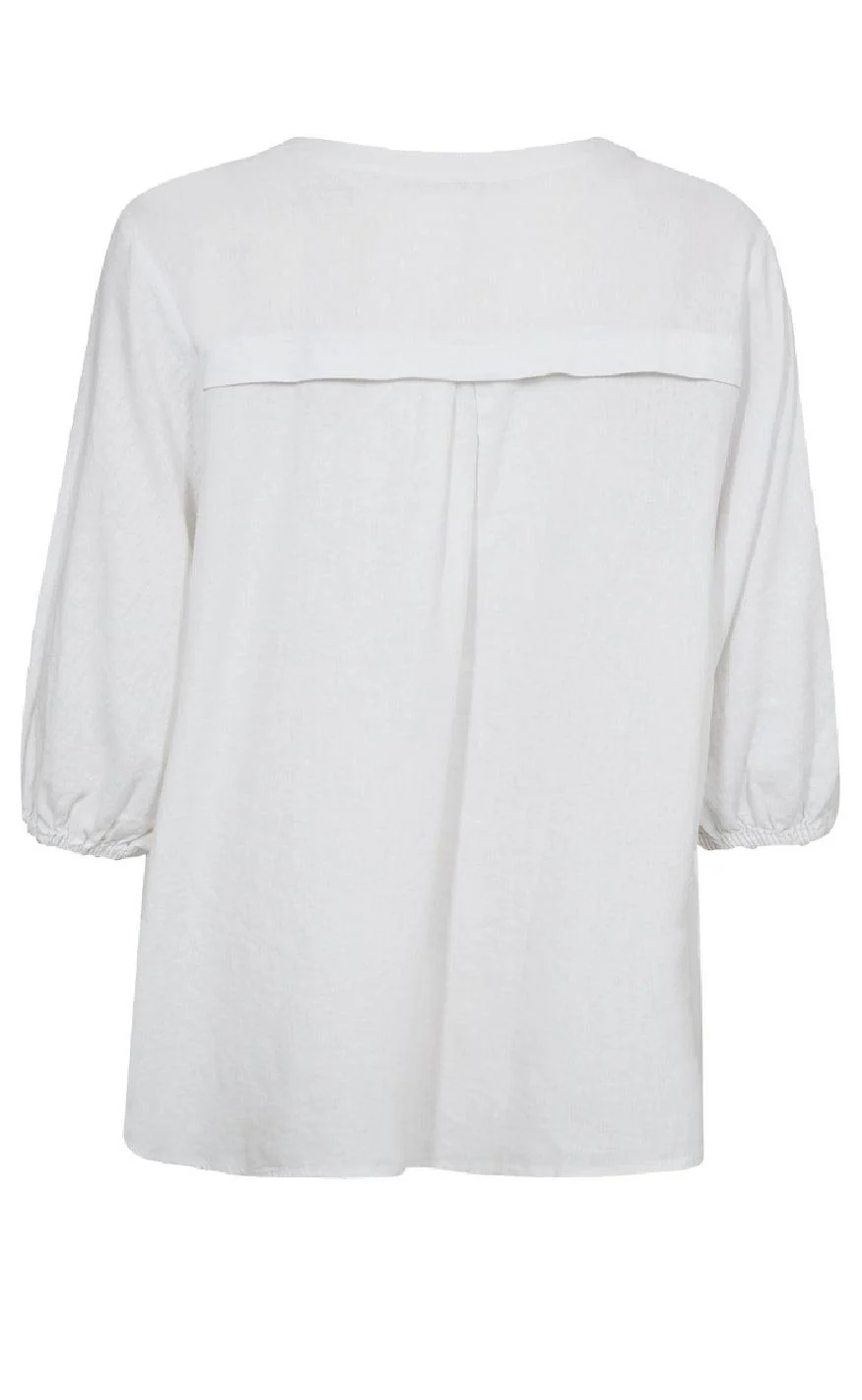 Freequent Bluse - Lava 204290 - Brilliant White - Image 3