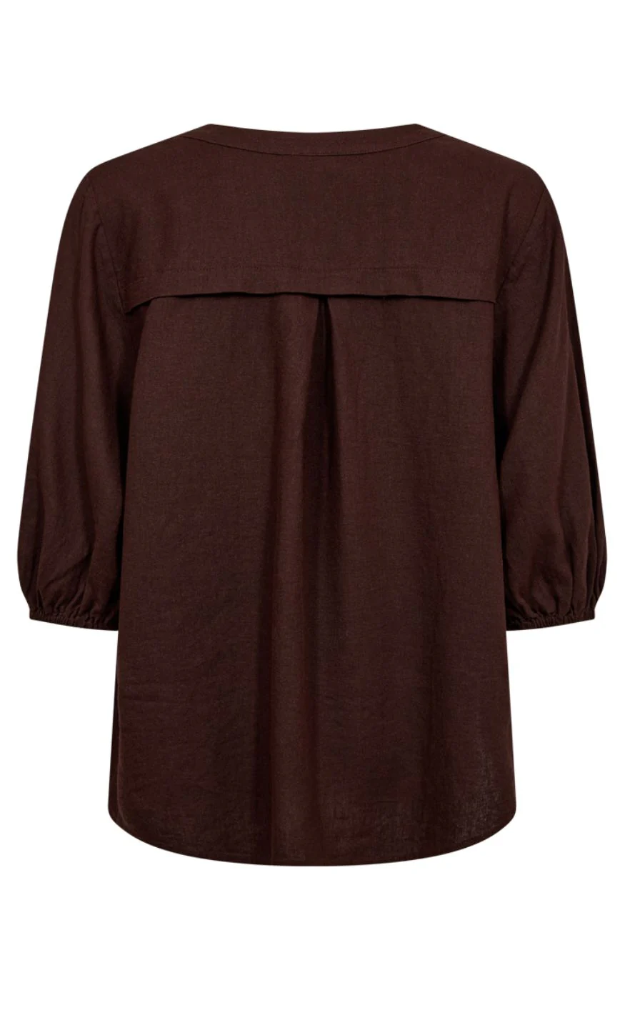 Freequent Bluse - Lava 204290 - Coffee Bean - Image 2