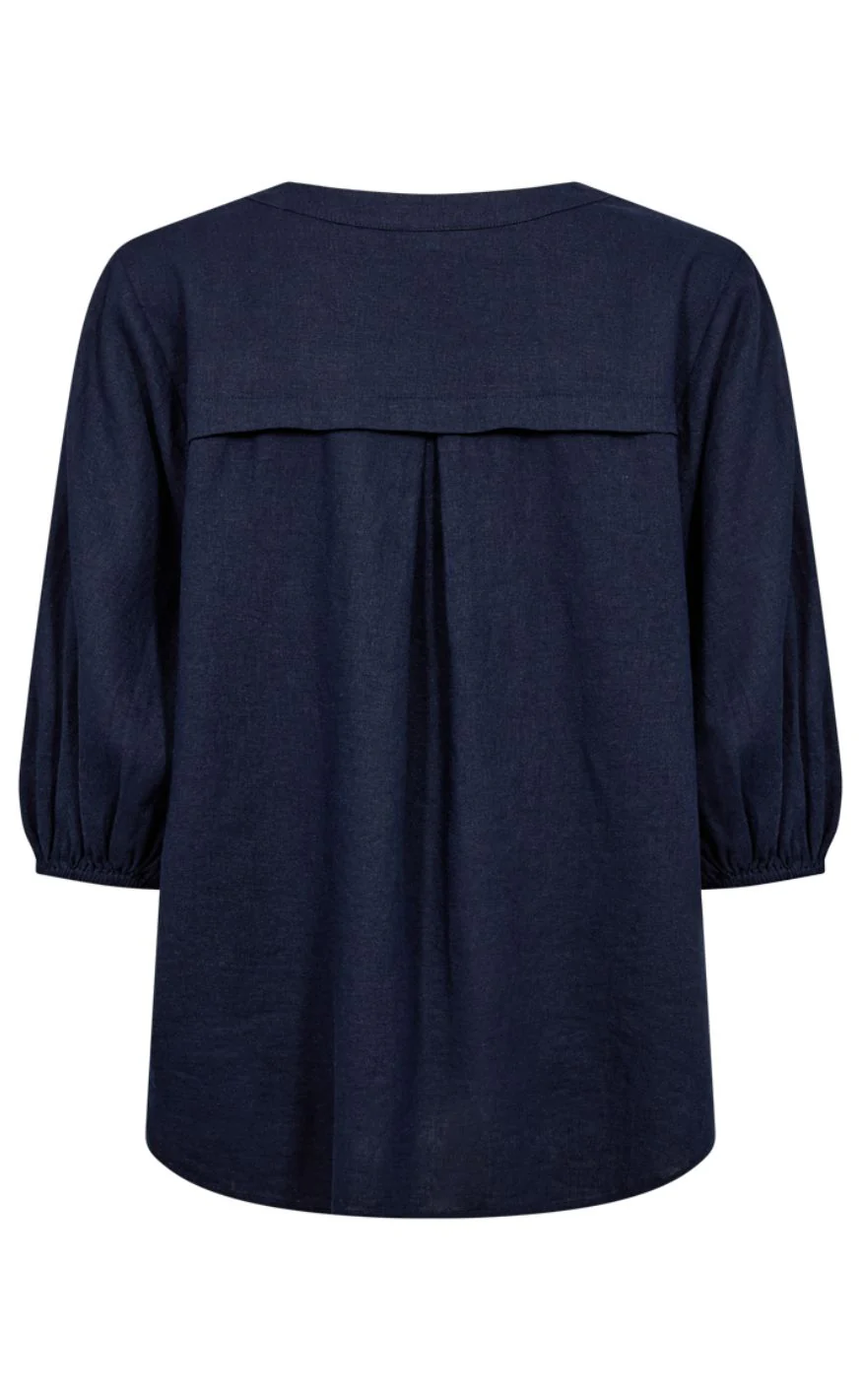 Freequent Bluse - Lava 204290 - Navy Blazer - Image 2