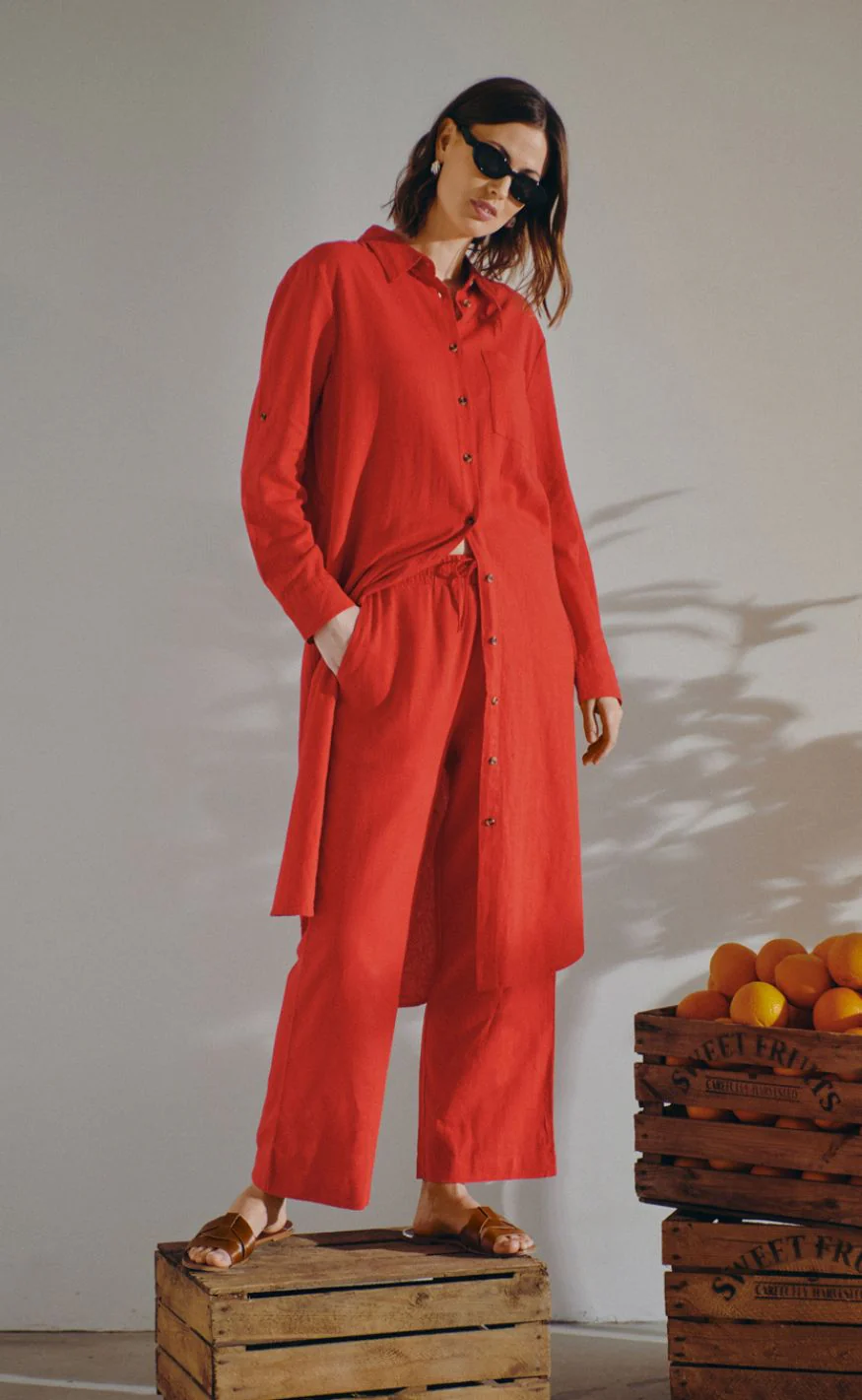 Freequent Skjorte - Lava Simple - True Red - Image 3