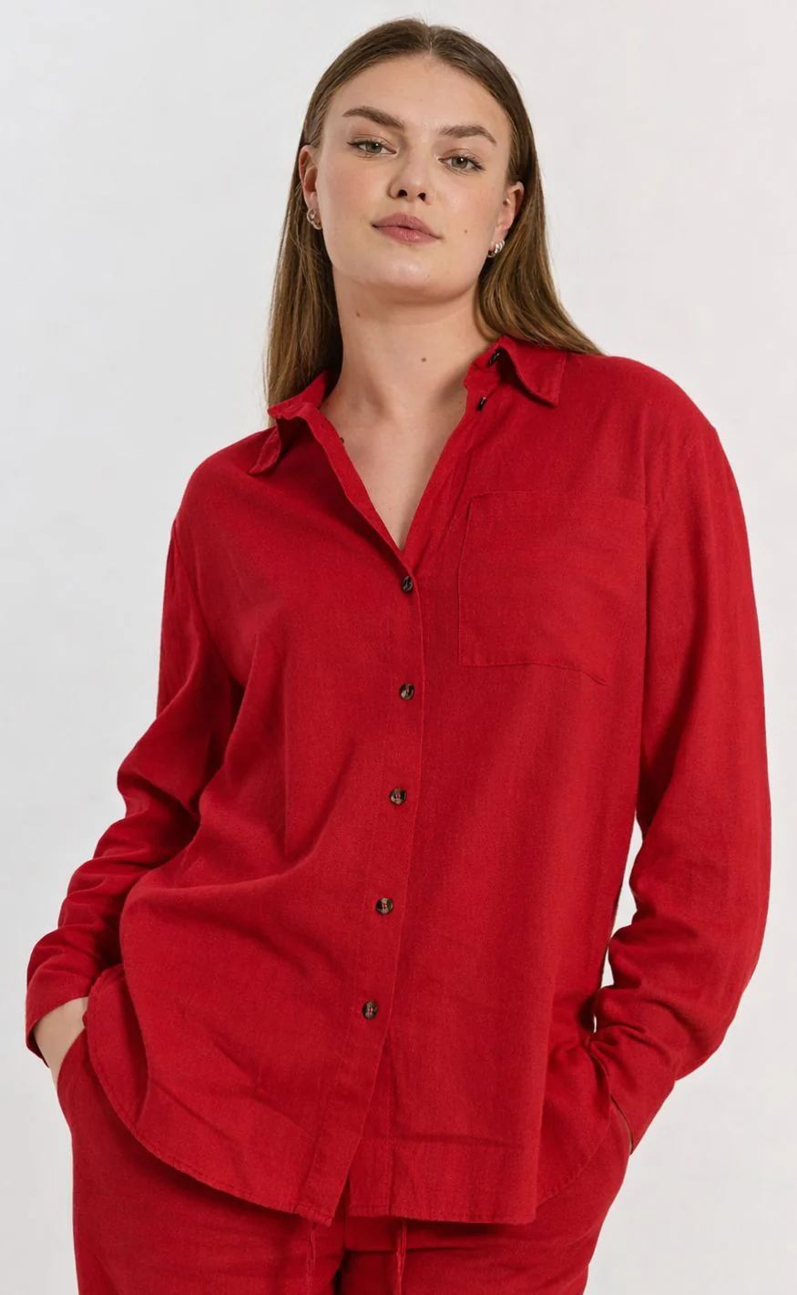 Freequent Skjorte - Lava Simple - True Red - Image 4