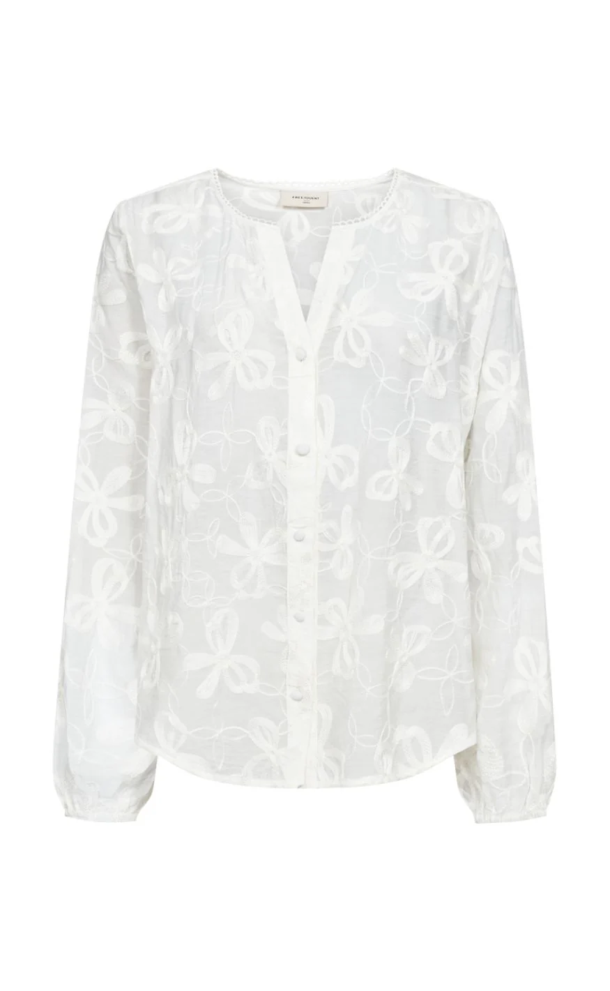 Freequent Bluse - Randy - Star Off-white