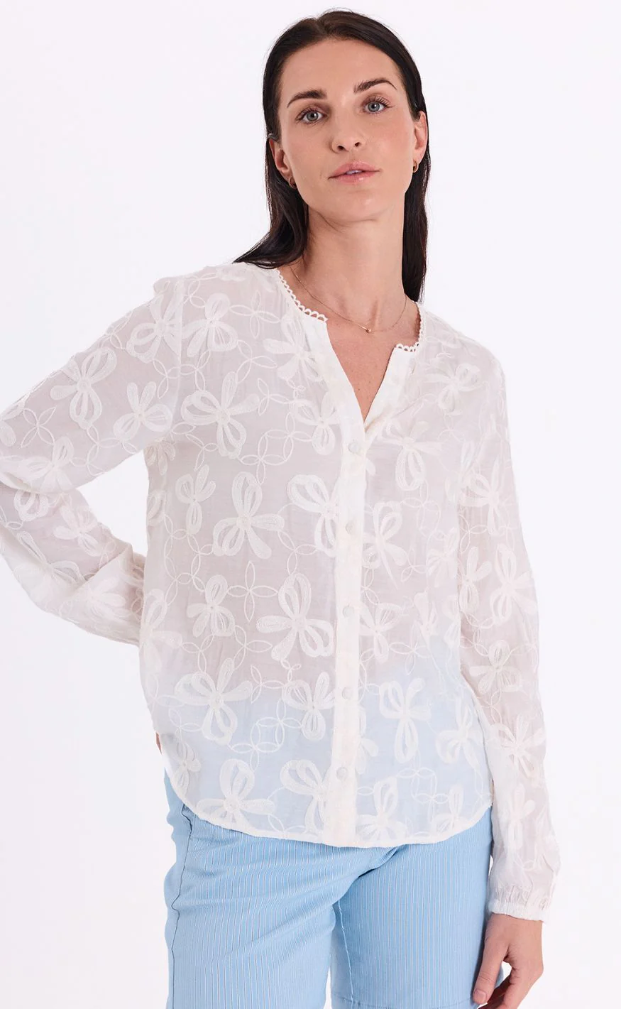 Freequent Bluse - Randy - Star Off-white - Image 2
