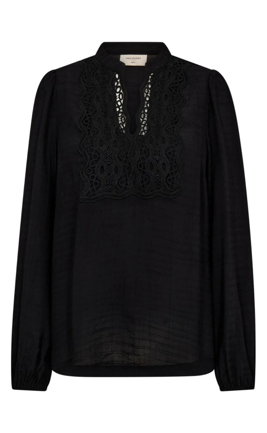 Freequent Bluse - Shu - Black