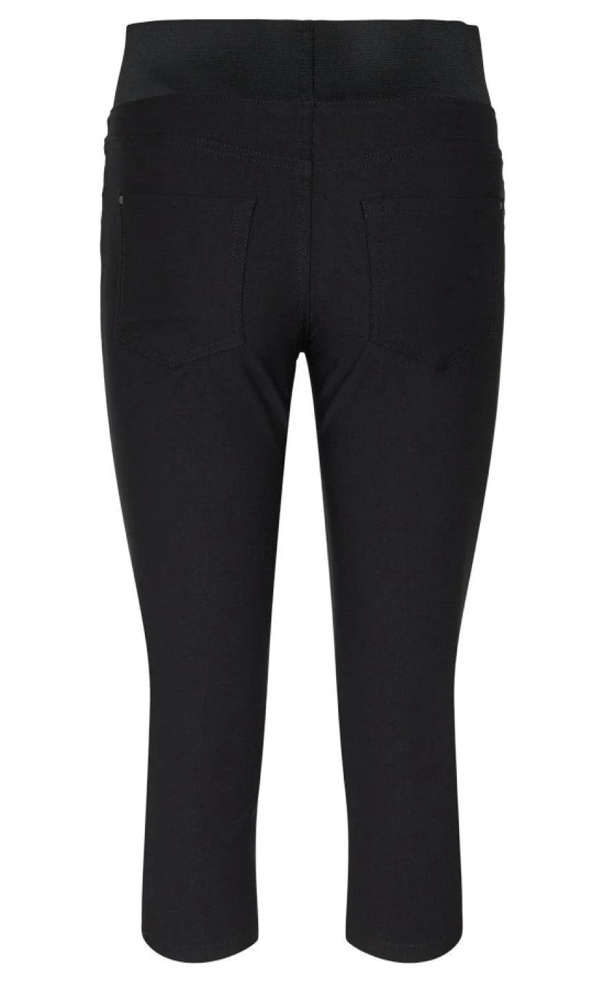 Freequent Bukser - Shantal Capri Power - Black - Image 2