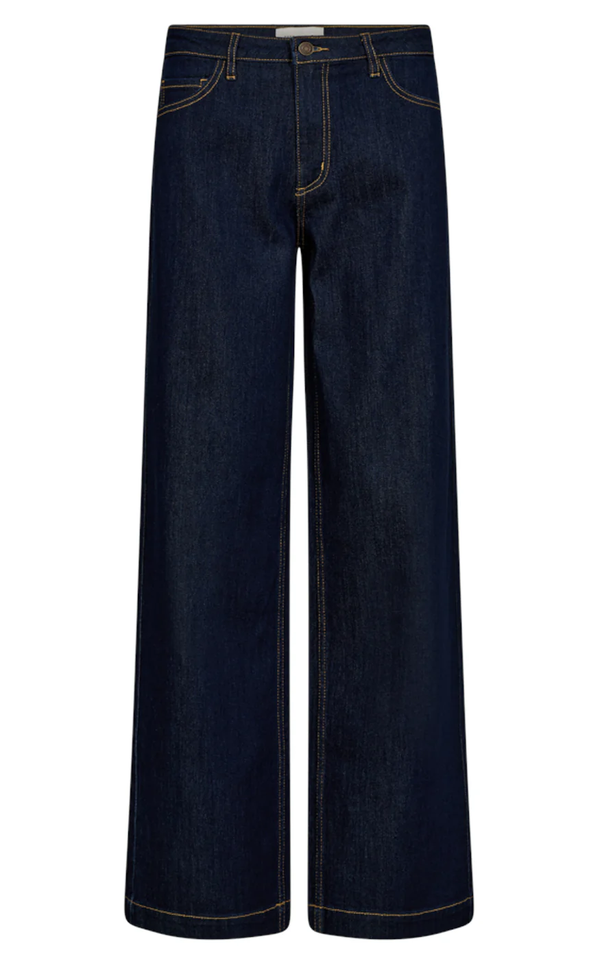 Freequent Bukser - Sindy - Dark Blue Denim
