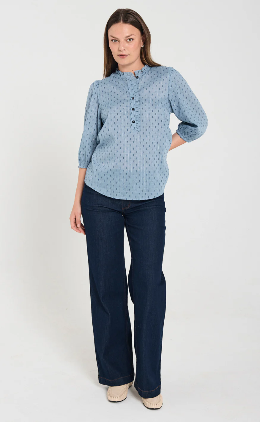 Freequent Bukser - Sindy - Dark Blue Denim - Image 12