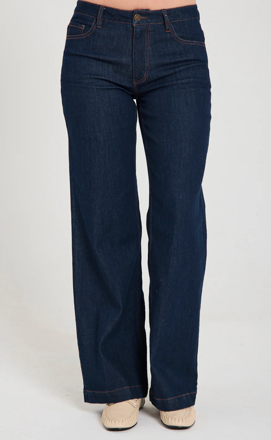 Freequent Bukser - Sindy - Dark Blue Denim - Image 2
