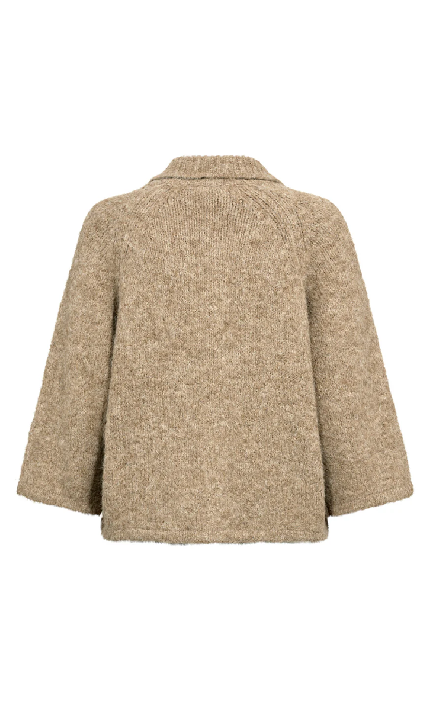 Freequent Cardigan - Grslulu - Silver Mink Melange - Image 3