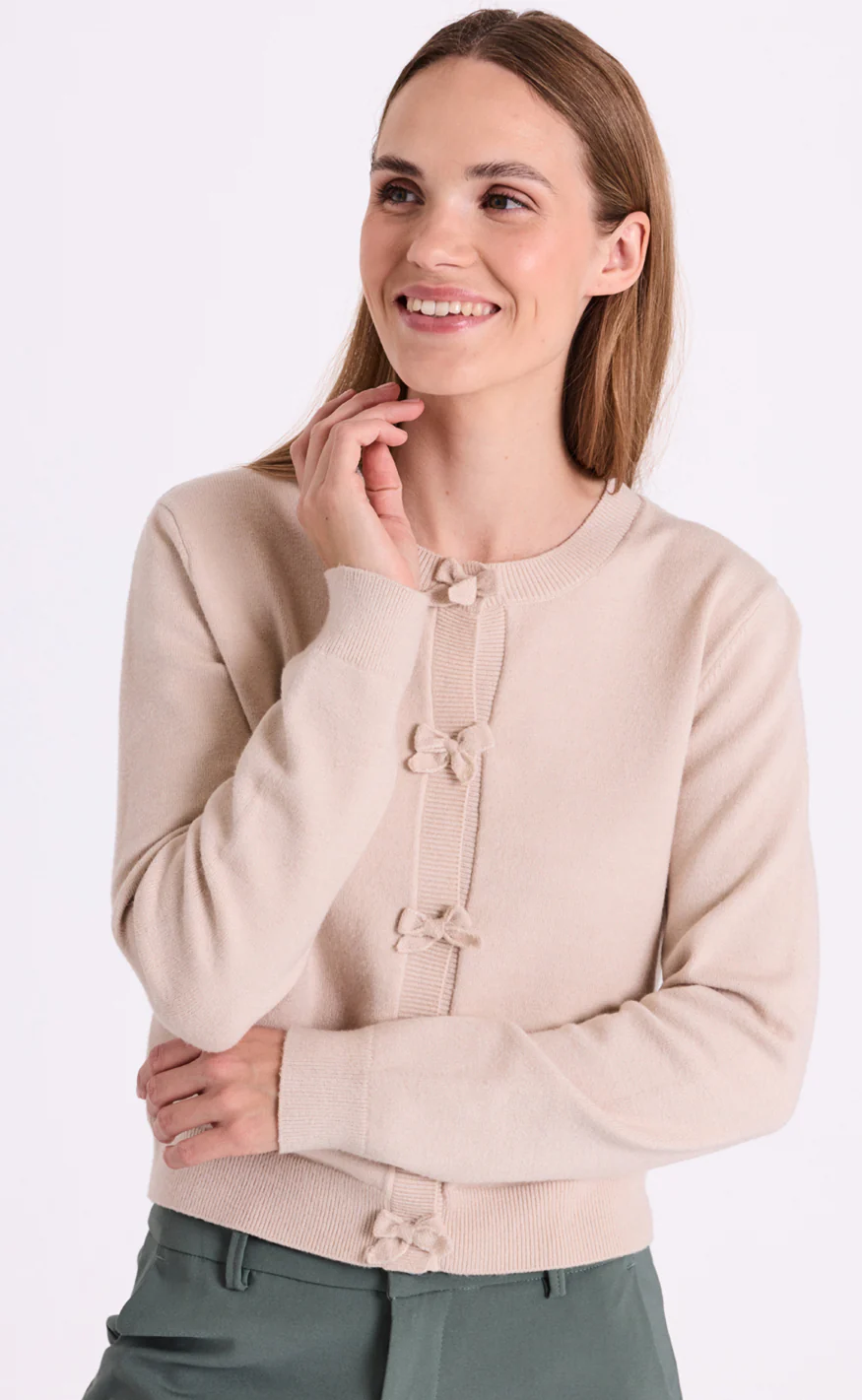 Freequent Cardigan - Tessa - Moonbeam - Image 3