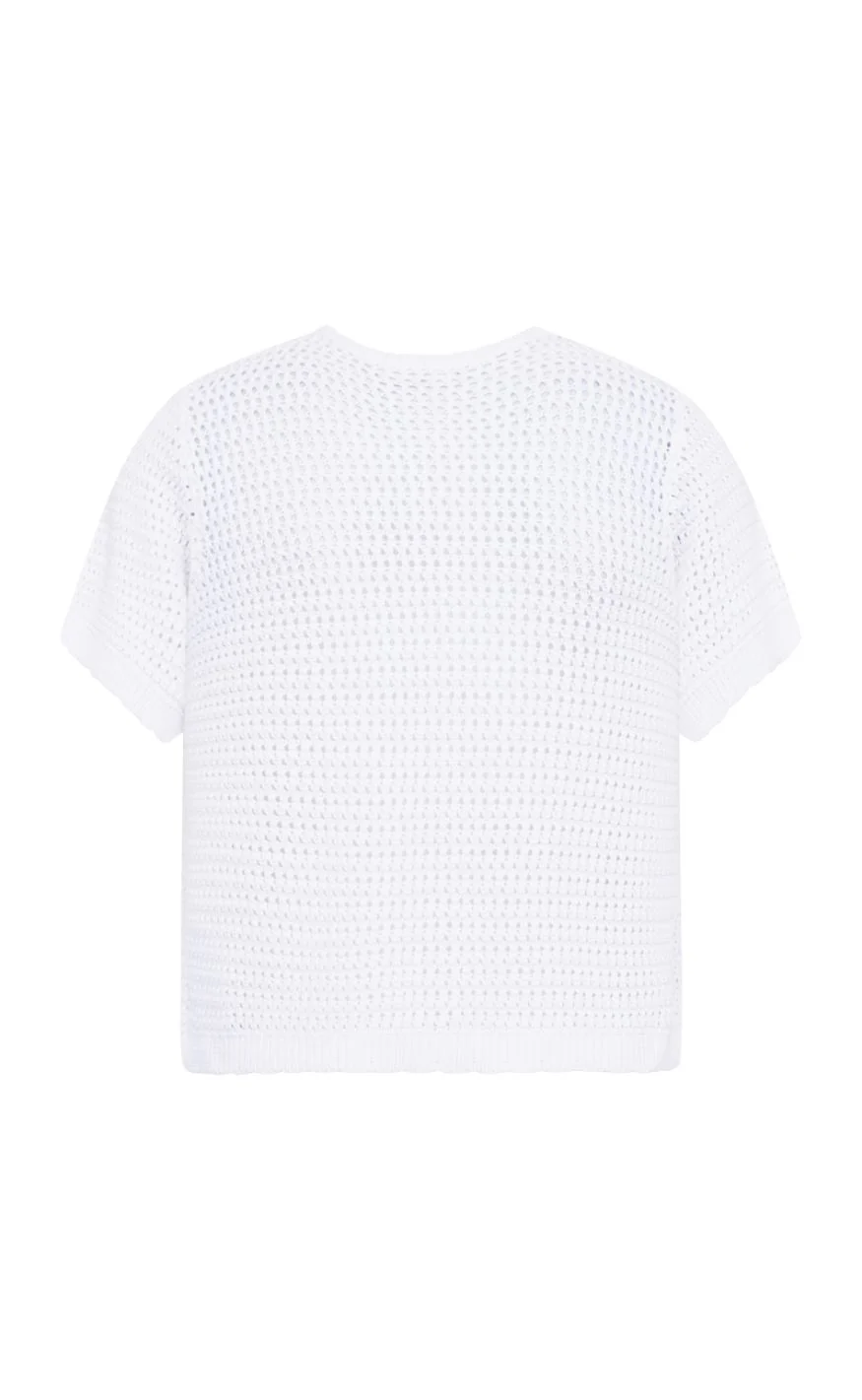 Freequent Cardigan - Tota - Brilliant White - Image 2