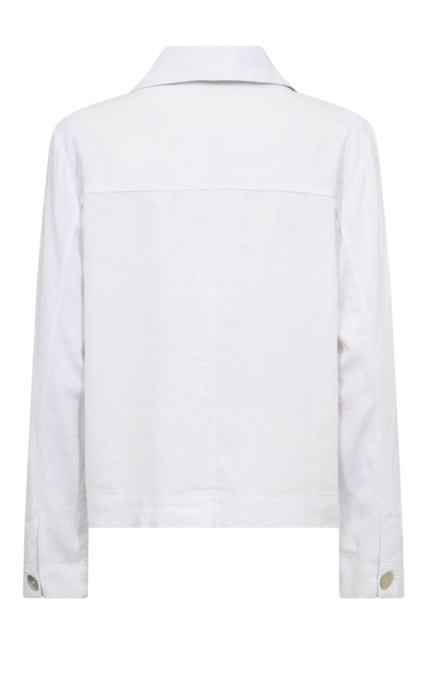 Freequent Jakke - Lava Button - Brilliant White - Image 6