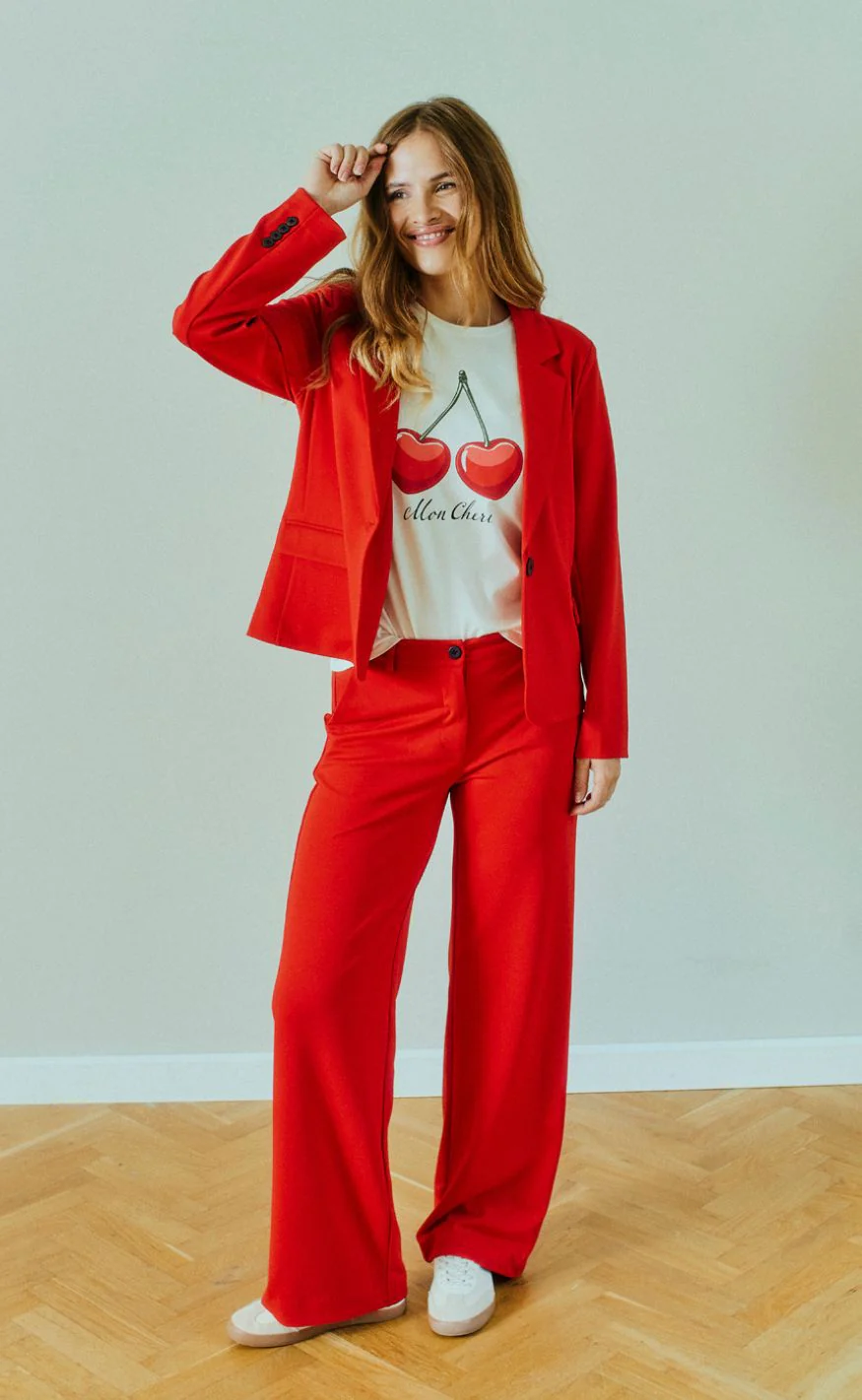Freequent Jakke - Nanni - True Red - Image 3