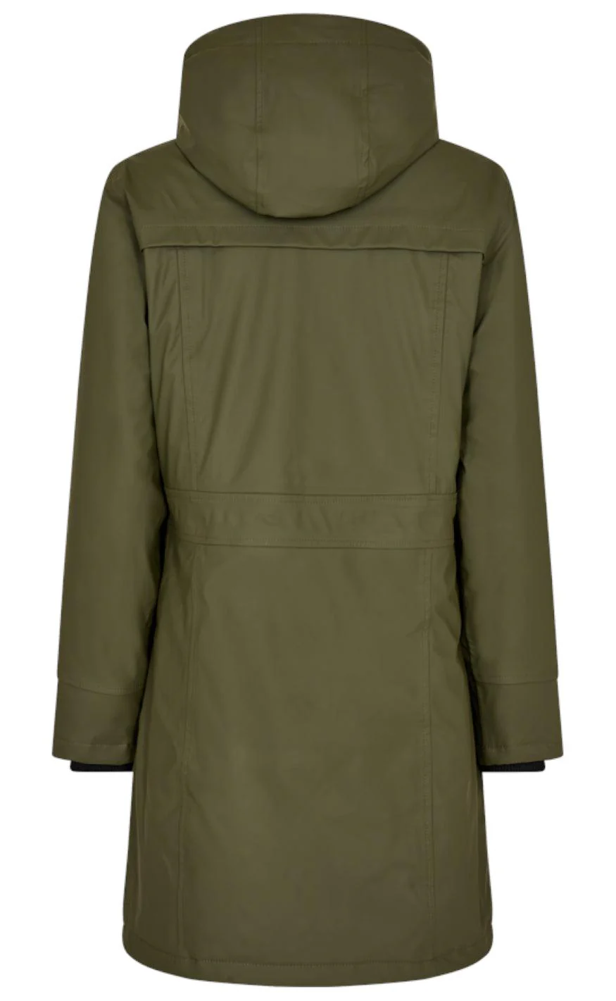 Freequent Jakke - Rain - Olive Night - Image 5