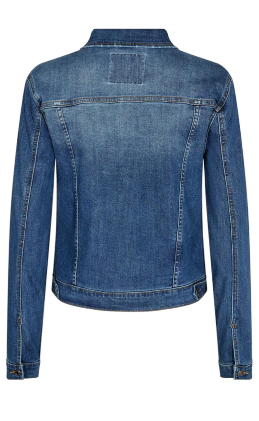 Freequent Jakke - Rock - Medium Blue Denim - Image 2