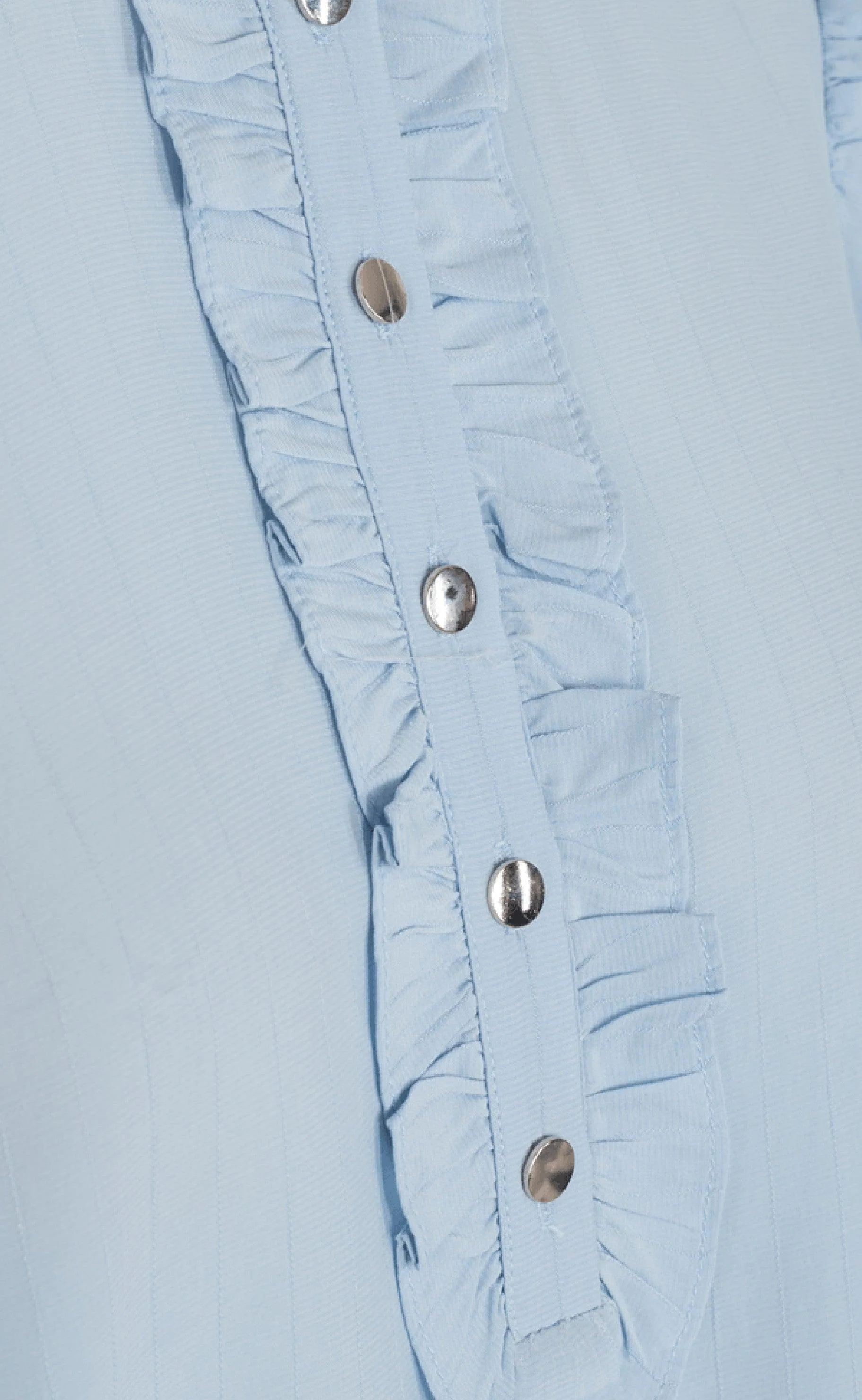 Freequent Skjorte - April - Forever Blue / Chambray Blue - Image 4