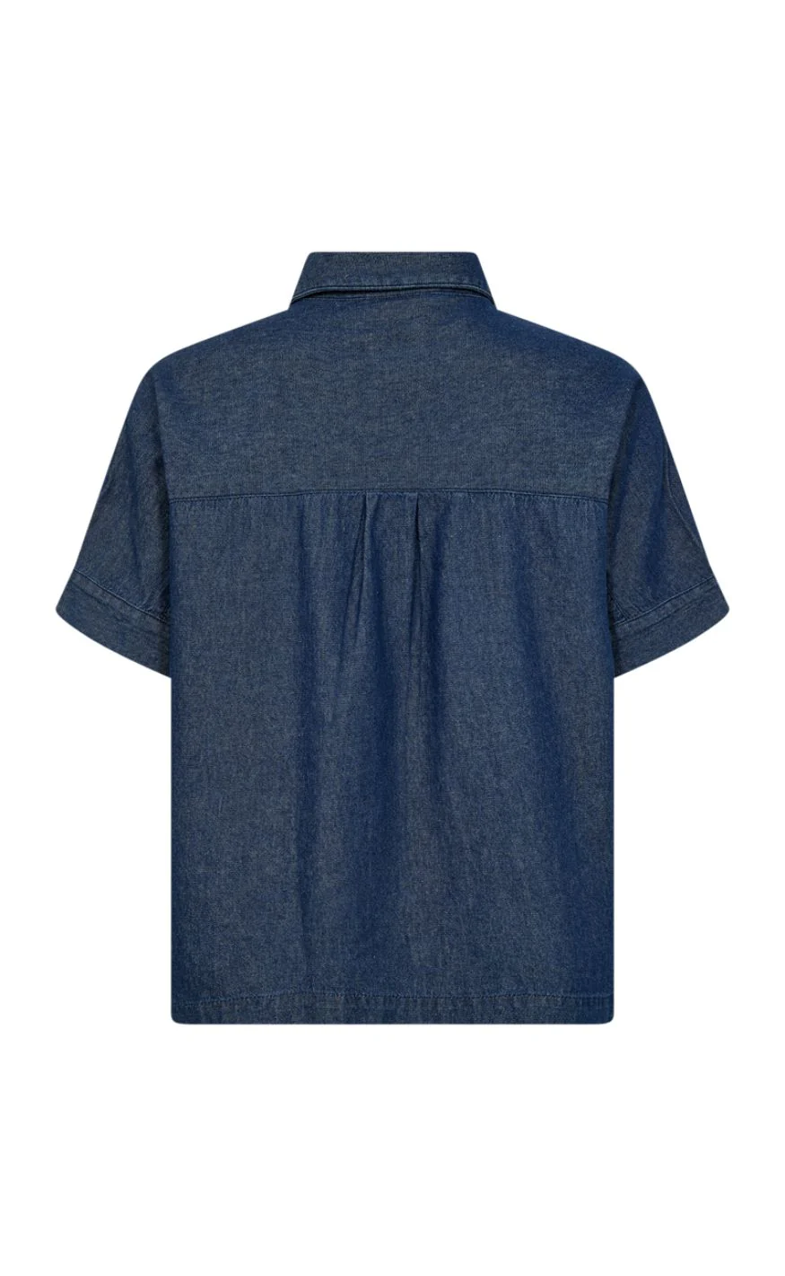 Freequent Skjorte - Esronda - Dark Blue Denim - Image 4