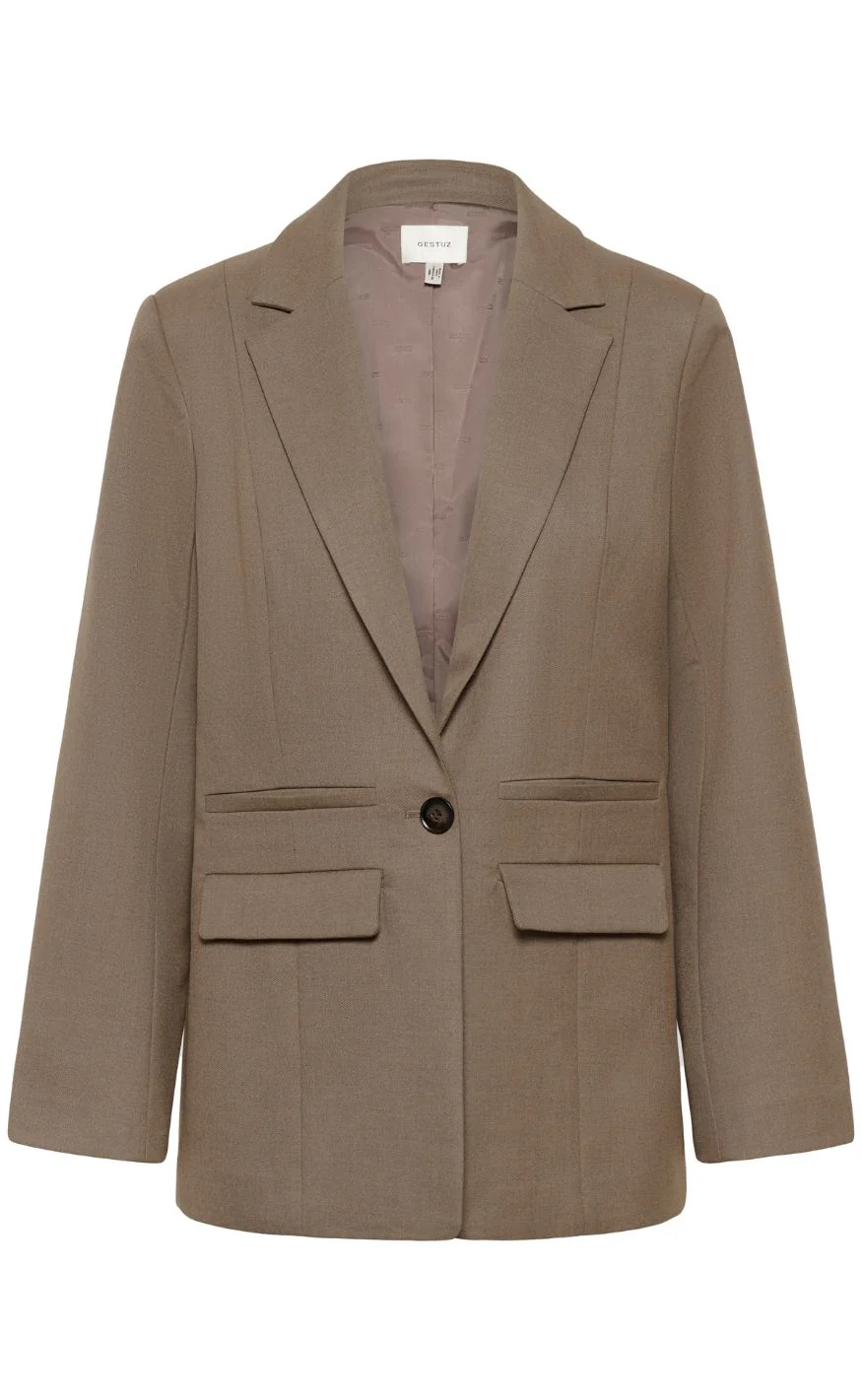 Gestuz Blazer - Paula - Dark Timberwolf Melange