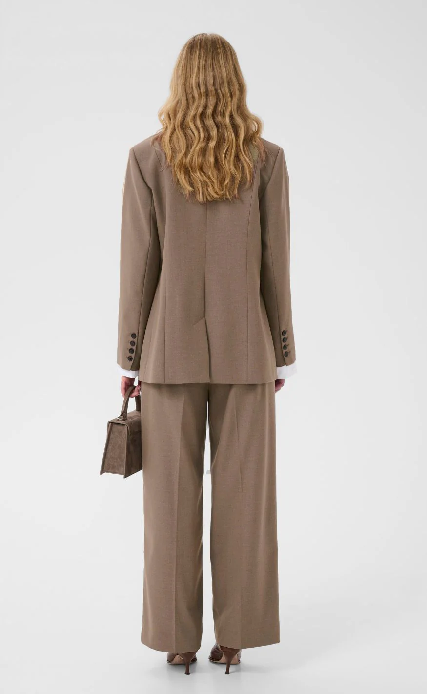 Gestuz Blazer - Paula - Dark Timberwolf Melange - Image 4