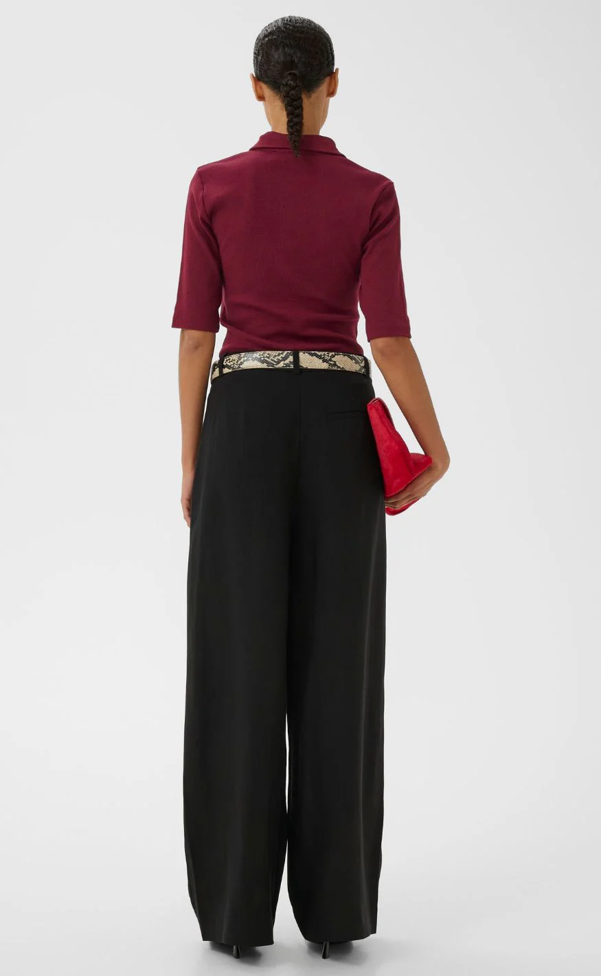 Gestuz Bluse - Drew Polo - Cabernet - Image 4