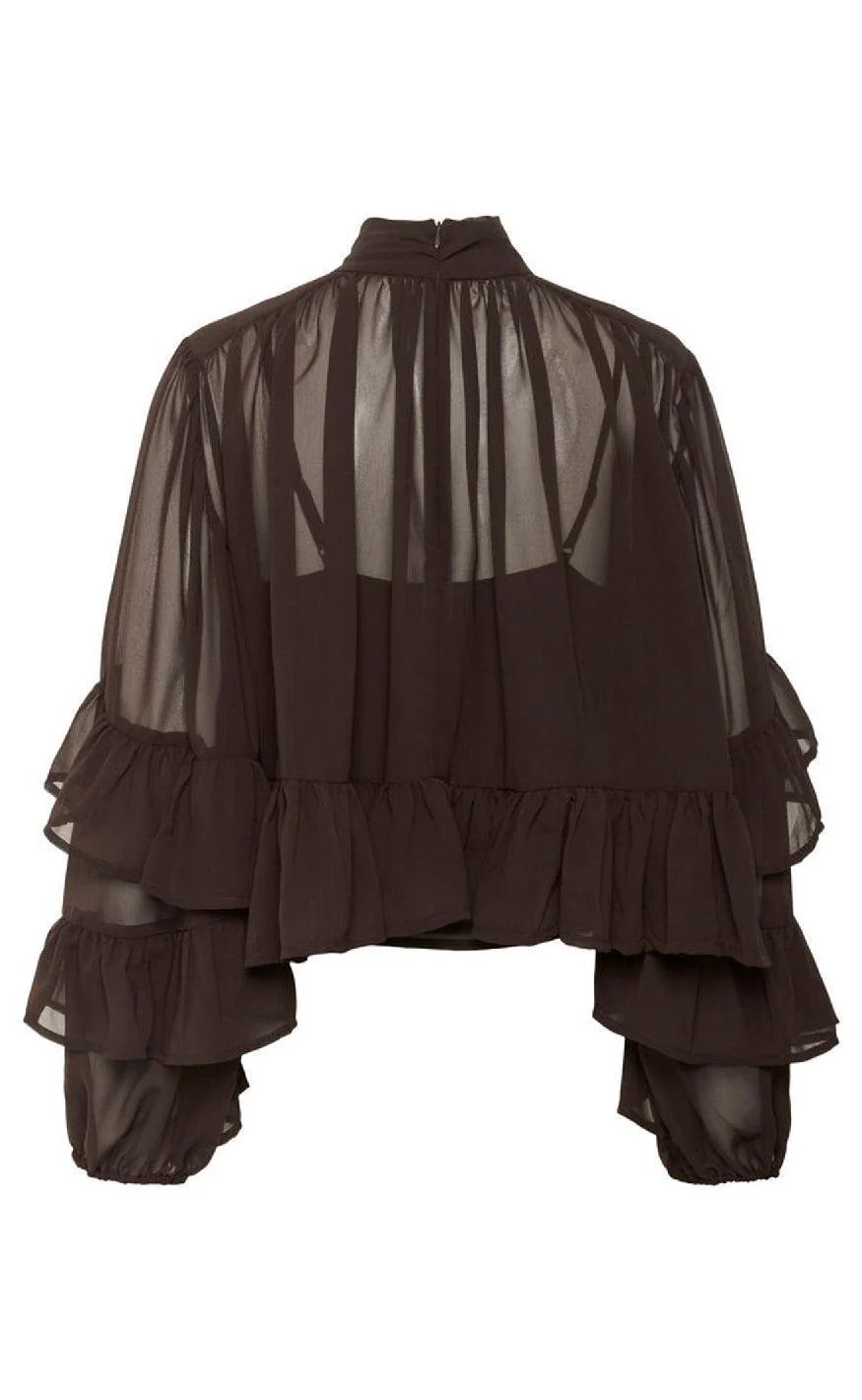 Gestuz Bluse - Mio - Mole - Image 5