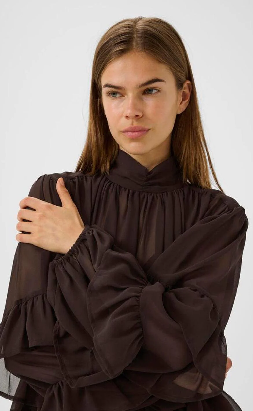 Gestuz Bluse - Mio - Mole - Image 6