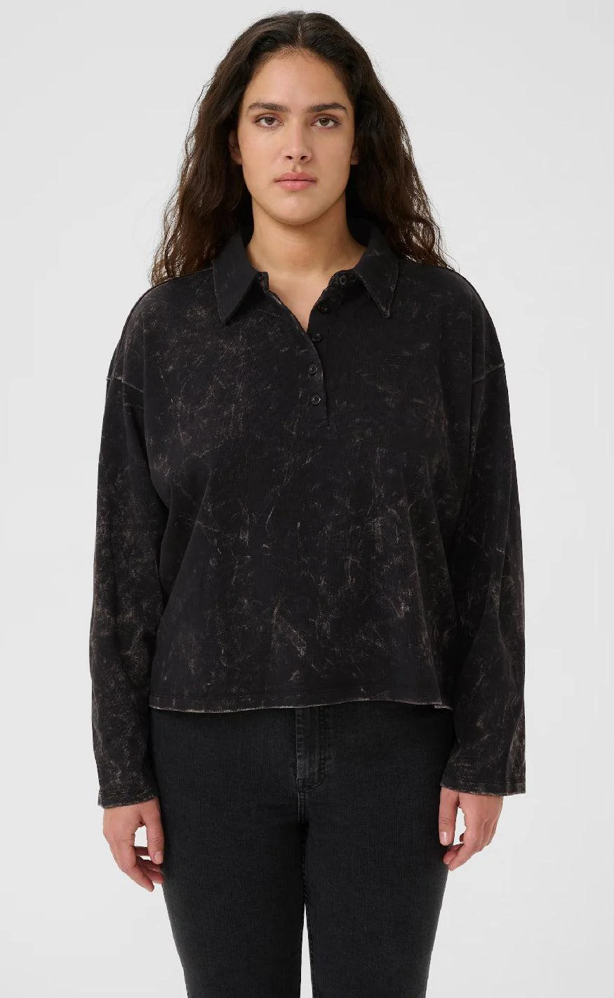 Gestuz Bluse - Neia - Black Brown Washed - Image 5