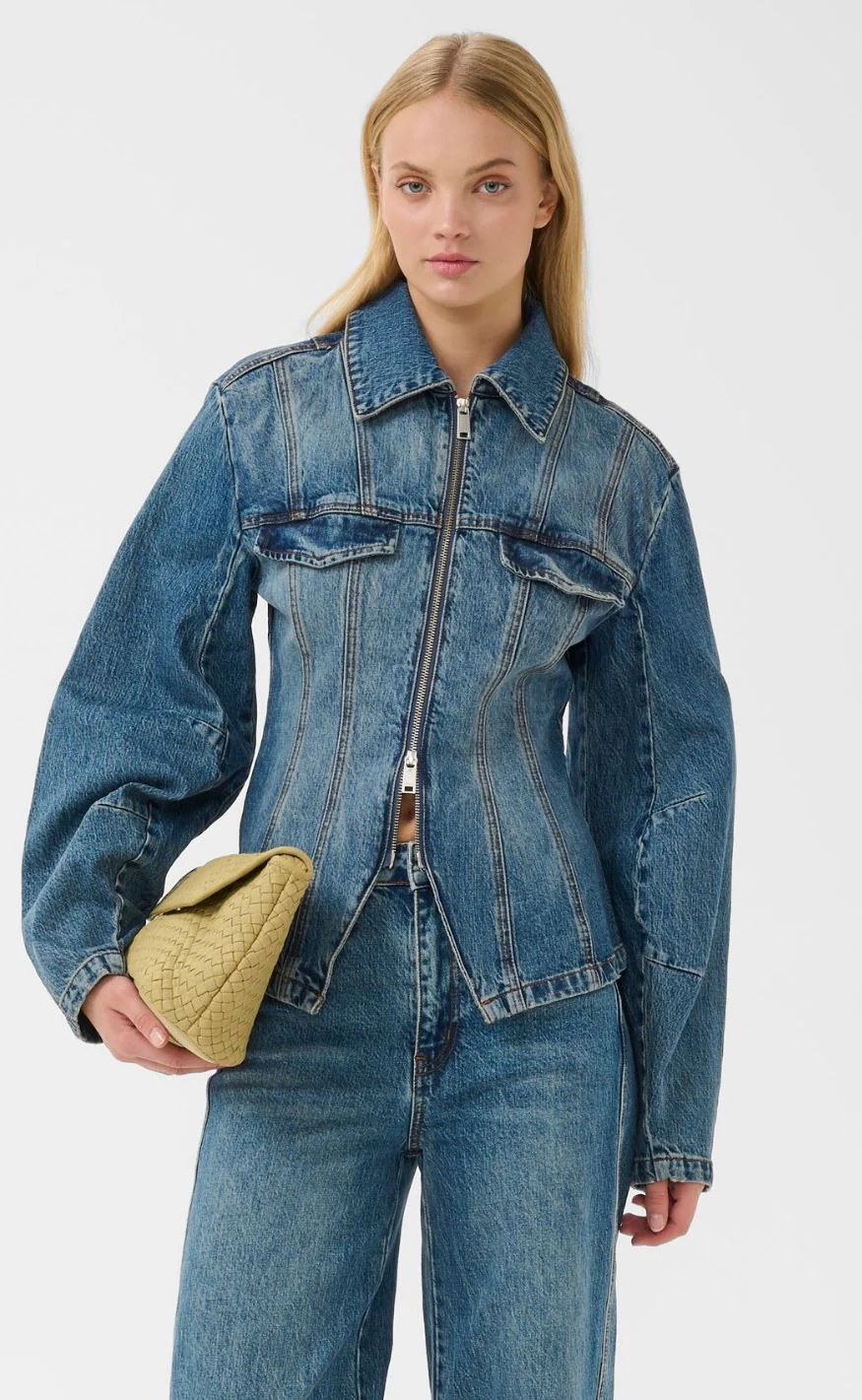 Gestuz Jakke - Melu - Classic Mid Blue Wash - Image 2