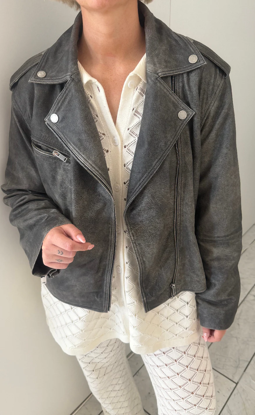Gestuz Jakke - Naomi - Cold Cintage Grey - Image 4
