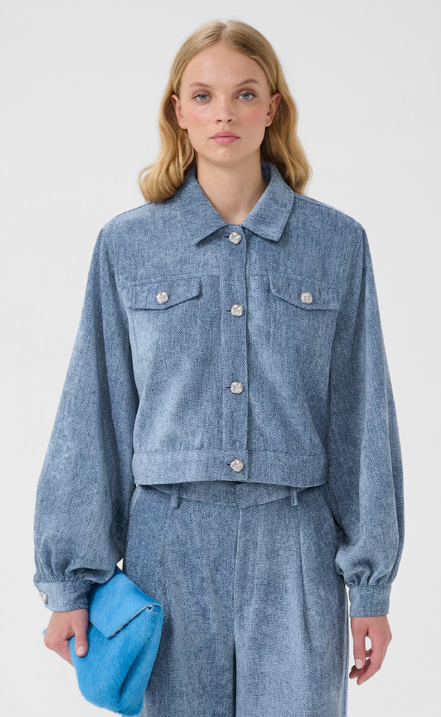 Gestuz Jakke - Vally - Denim Blue - Image 2