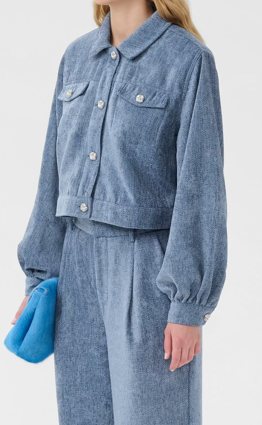 Gestuz Jakke - Vally - Denim Blue - Image 3