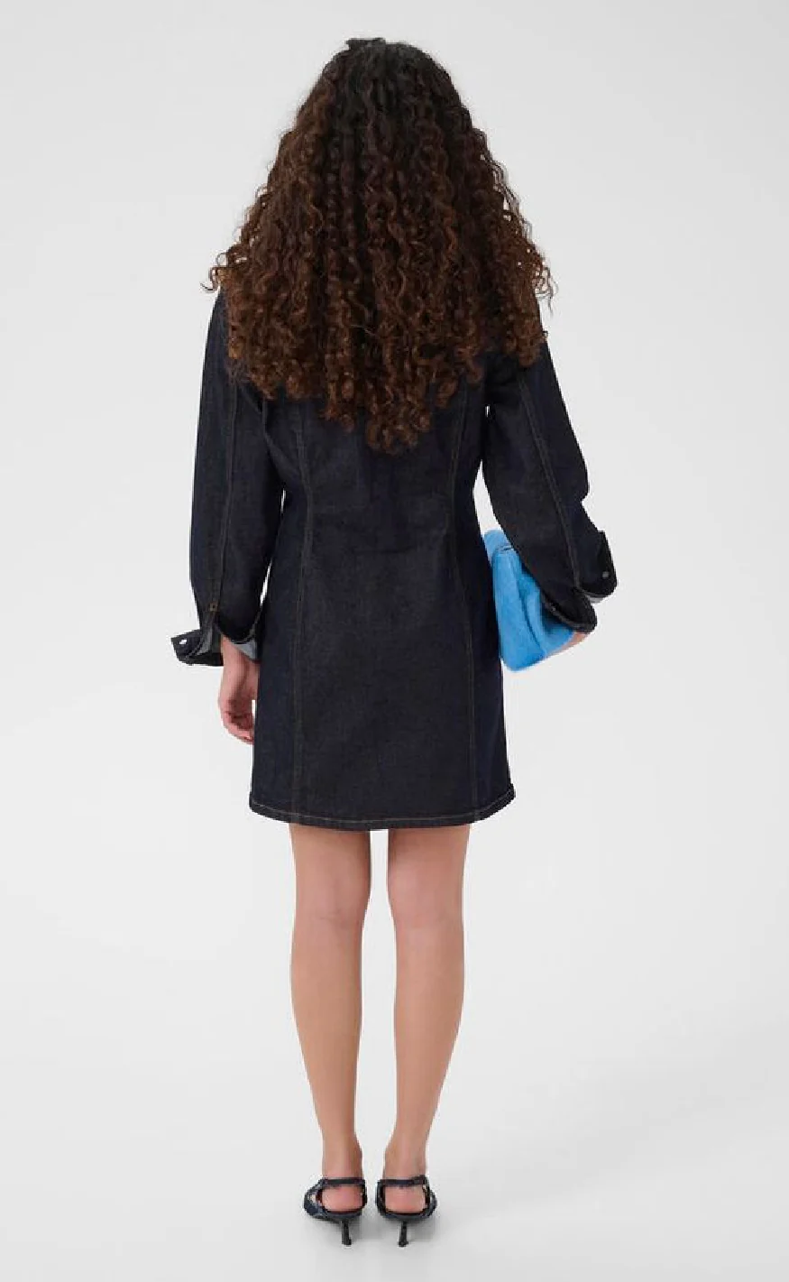 Gestuz Kjole - Mae - Dark Blue Rinse - Image 4