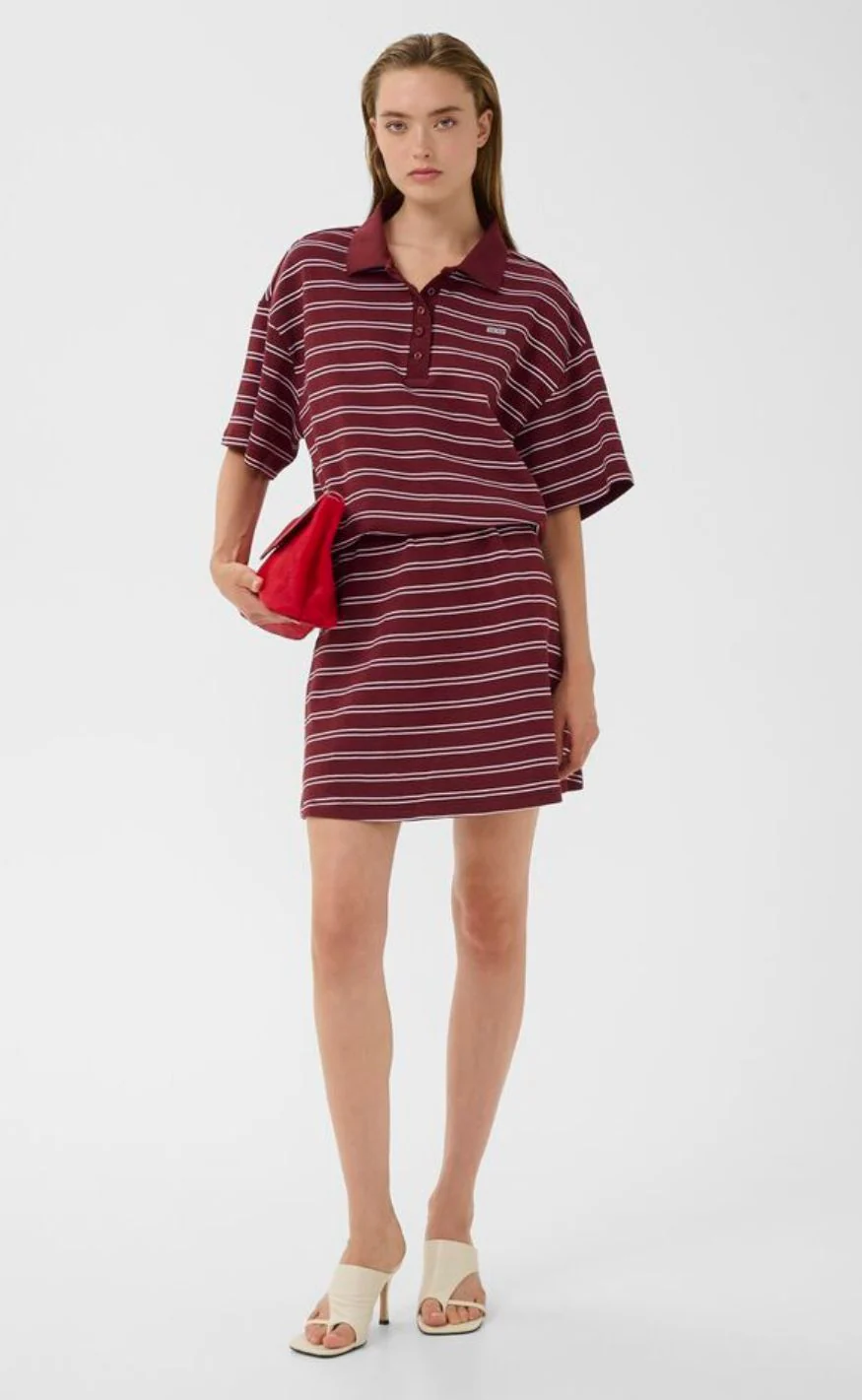 Gestuz Nederdel - Pilova - Cabernet Striped - Image 5