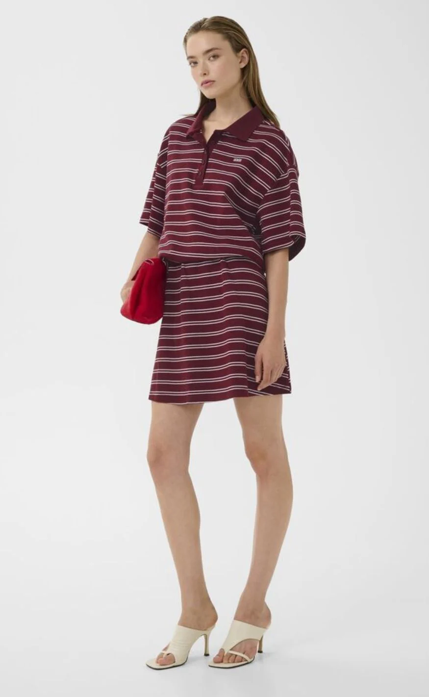 Gestuz Nederdel - Pilova - Cabernet Striped - Image 7