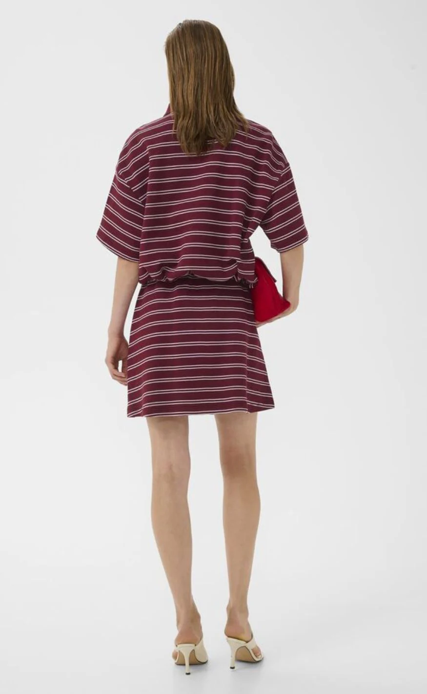 Gestuz Nederdel - Pilova - Cabernet Striped - Image 8