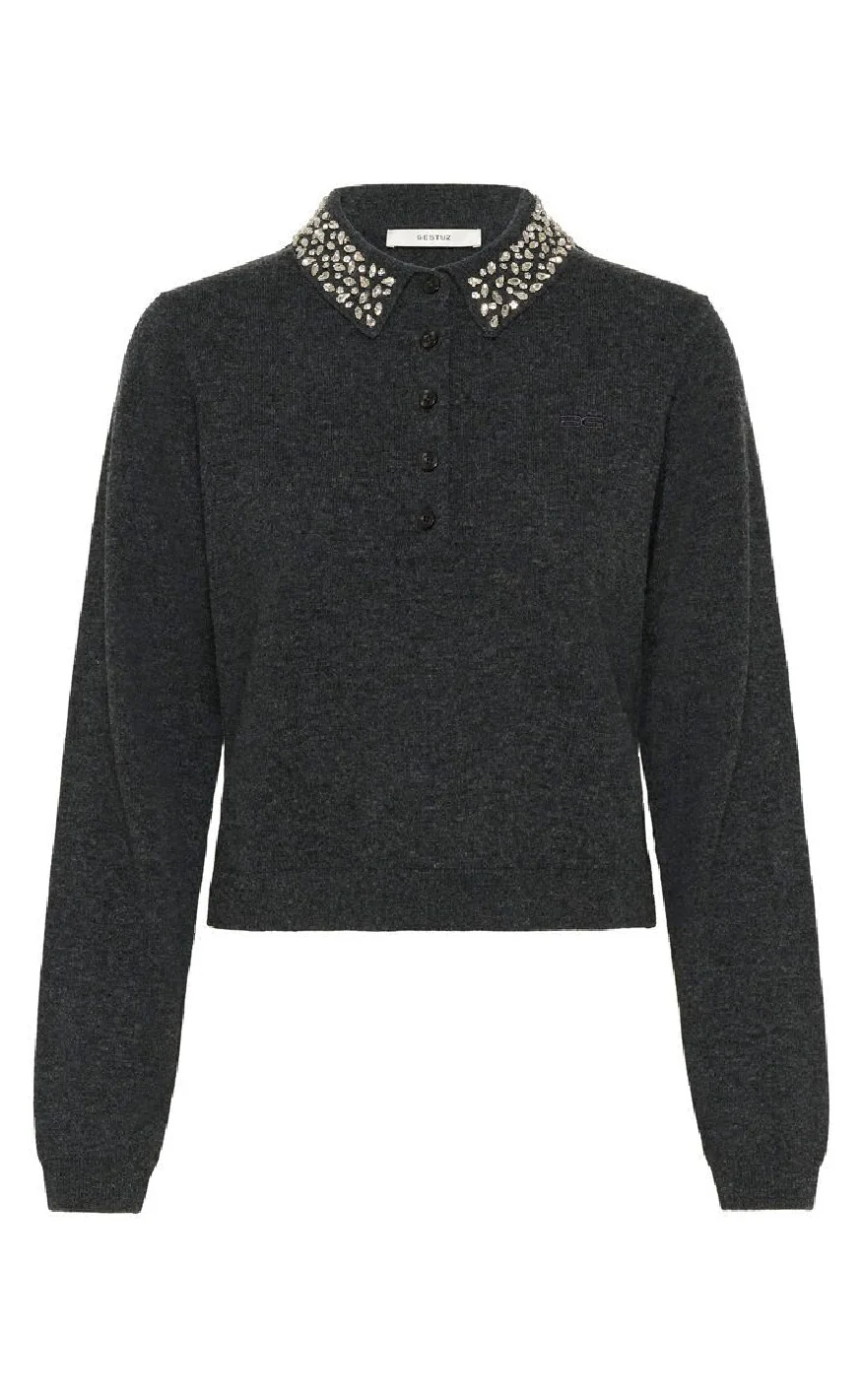 Gestuz Pullover - Manzi - Deep Graphite Melange