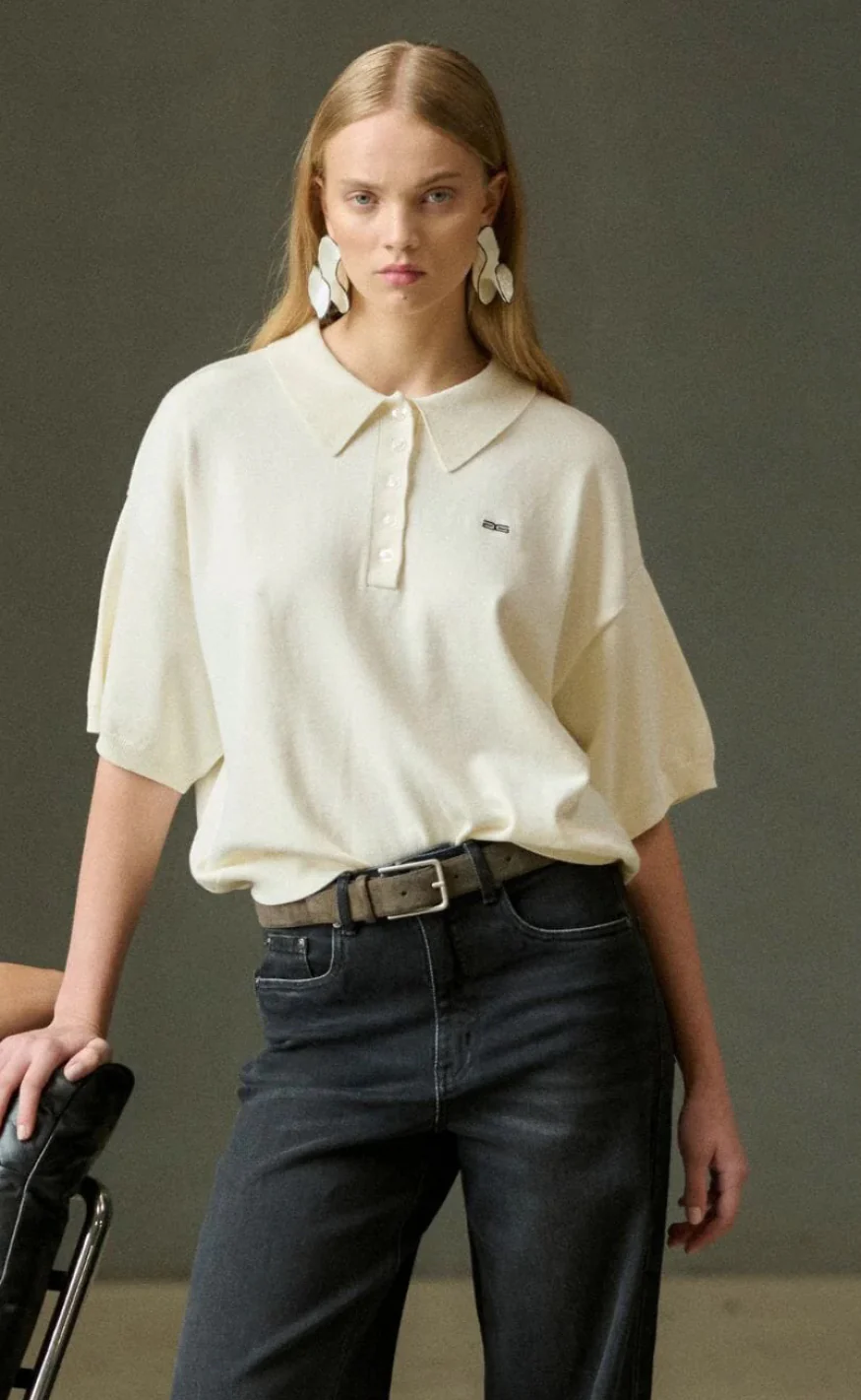Gestuz Pullover - Talla - Egret
