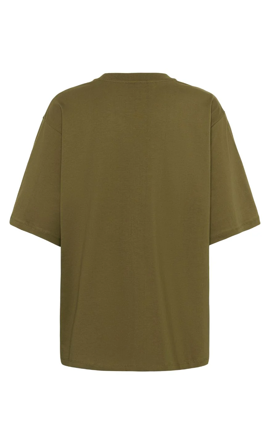 Gestuz T-shirt - Timune - Military Olive - Image 3