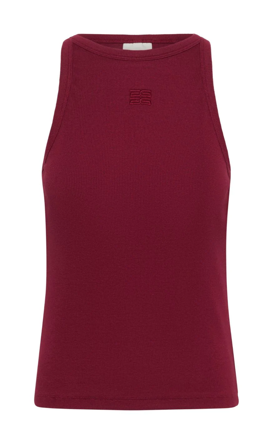 Gestuz Top - Drew Logo 2.0 - Cabernet - Image 2