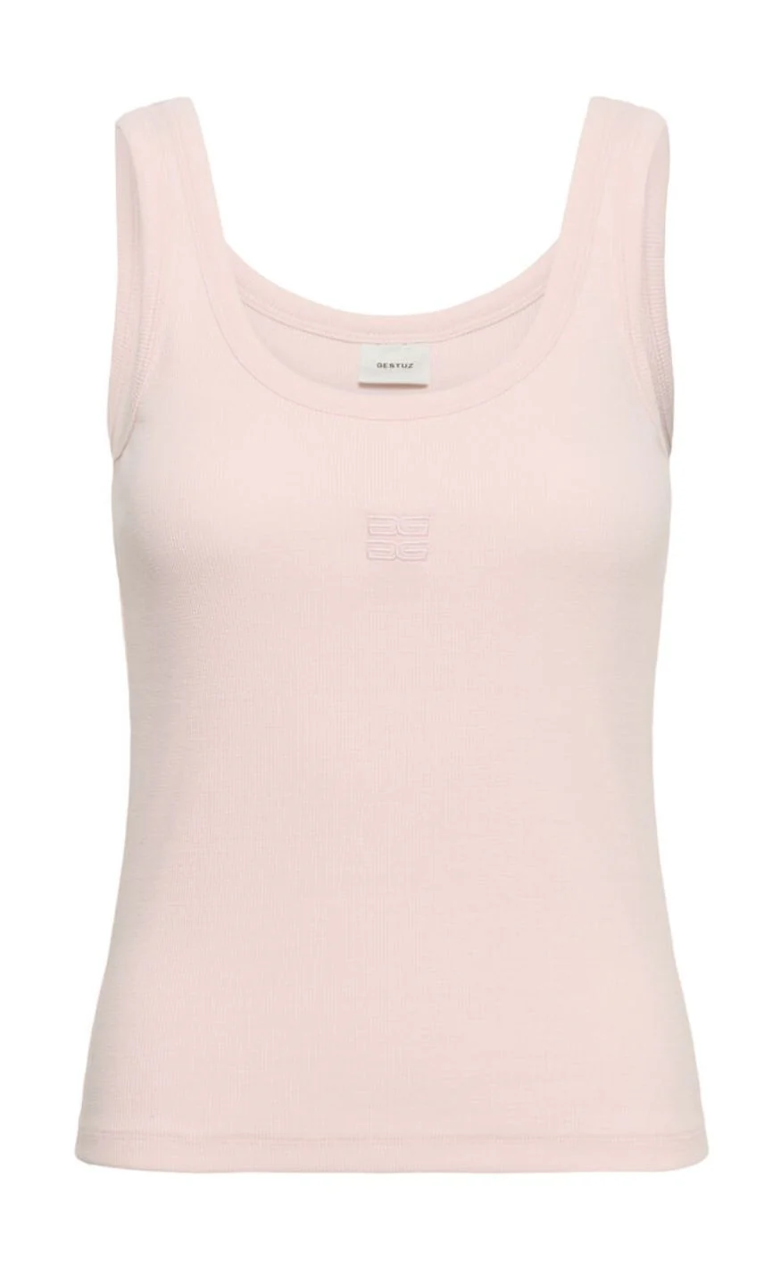 Gestuz Top - Drew Logo Top 2.0 - Ballet Slipper
